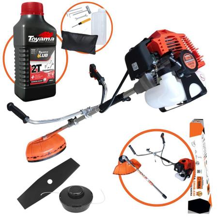 Roçadeira Profissional Lateral Terra GRHB430 Á Gasolina 2 Tempos 43cc 1,7Hp Com Haste Bipartida Desmontável e de Fácil Transporte + ÓLEO TOYAMA 2T Imagem de Roçadeira Profissional Lateral Terra GRHB430 Á Gasolina 2 Tempos 43cc 1,7Hp Com Haste Bipartida Desmontável e de Fácil Transporte + ÓLEO TOYAMA 2T