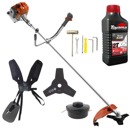 Roçadeira Profissional Tekna RL520ACN-TK Lateral á Gasolina 2T 52cc 2HP 9000rpm Alta Potência e Alta Performance Com Cabeçote Nylon e Faca de 3 Pontas + ÓLEO TOYAMA 2T Imagem de Roçadeira Profissional Tekna RL520ACN-TK Lateral á Gasolina 2T 52cc 2HP 9000rpm Alta Potência e Alta Performance Com Cabeçote Nylon e Faca de 3 Pontas + ÓLEO TOYAMA 2T