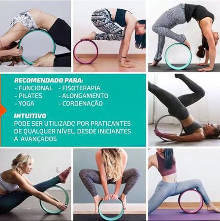 Roda Anel Pilates Yoga PY Magic Wheel Flow Circle Arco Exercícios