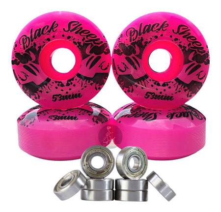 Imagem de  Roda Skate Black Sheep Semi Profissional + Rolamento Abec 