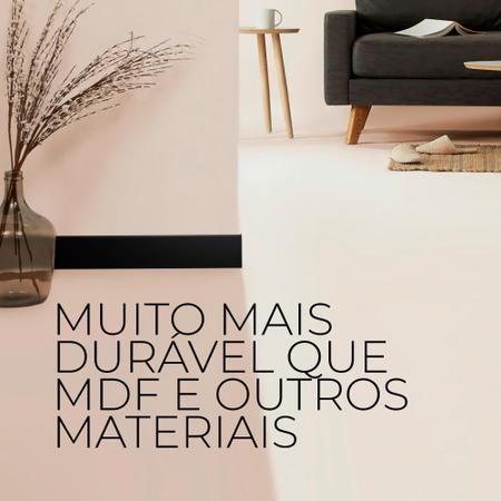 Imagem de Rodapé Poliestireno 15Cm Liso Preto 1M Rm Decor