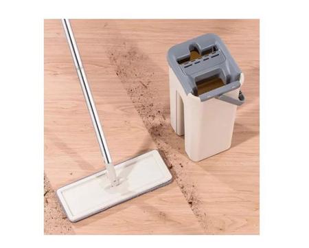 Imagem de Rodo Flat Mop E Balde Lava E Seca Profissional Com 2 Refil