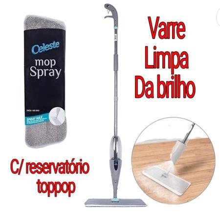 Imagem de rodo grande mop spray limpeza vassoura esfregao  vidros chão cozinha casa quarto pisos