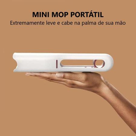 Imagem de Rodo Portátil Mini Mop Limpeza 30cm Branco