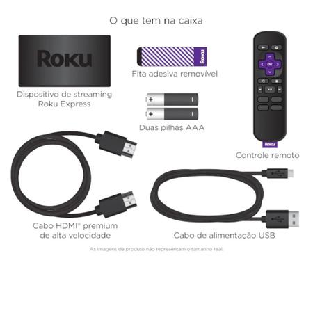 Imagem de Roku Express Streaming Full Hd Com Controle Remoto - 3930br