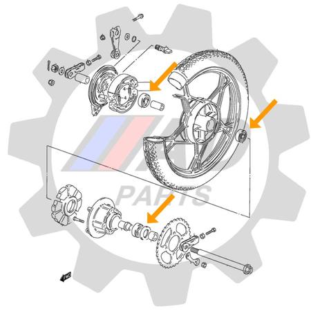 Rolamentos Virabrequim e Balanceiro Suzuki Intruder 250