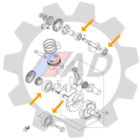 Rolamentos Virabrequim YAMAHA Jog - CDL - Rolamento de Carro - Magazine  Luiza