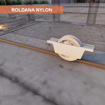 Imagem de Roldana de Nylon Para Portão de Alumínio