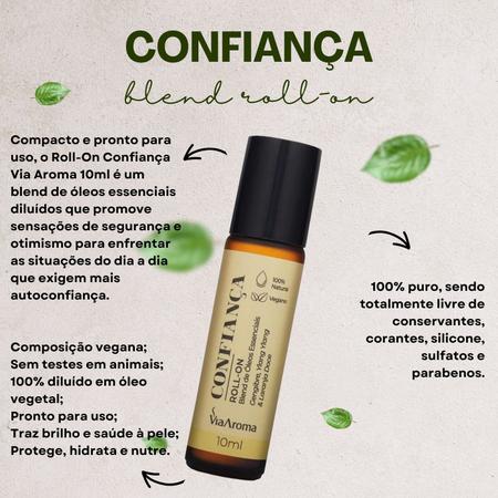 Imagem de Roll-on Blend De Óleos Essenciais Confiança - Via Aroma 10ml - 2 Unidades