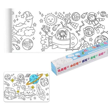 Rolo de desenho infantil Crafting Papel arquitetônico Graffiti Desenho Rolo  de papel