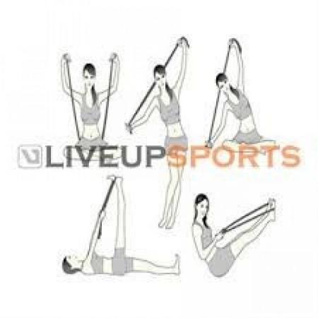 Imagem de Rolo de Pilates 3 em 1 Fit Roll Foam + 3 Mini Band Tensao Leve + Media + Forte  Liveup Sports 