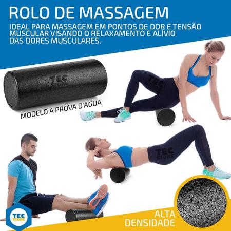 Imagem de Rolo Liberação Miofascial Bastão Bola Lacrosse Band Massagem