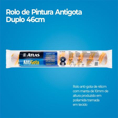 Kit Pintura Parede Antigotas Completo Atlas - 6 Peças - Escuta o Veio