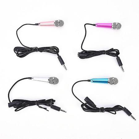 Imagem de Rosa VermelhoPortátil 3.5mm Stereo Studio Mic KTV Mini Microphon