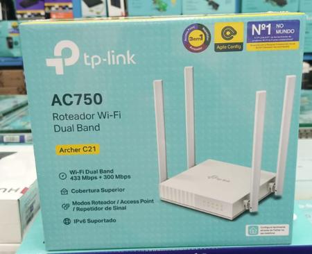 Imagem de Roteador Wi-Fi TP-Link Archer C21 AC750, Wireless 5G 2.4  Dual Band