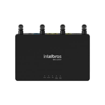Imagem de Roteador Wireless Intelbras W5-1200F 4 Antenas, 3 Portas Lan 1 Wan, 300Mbps 867Mbps Preto
