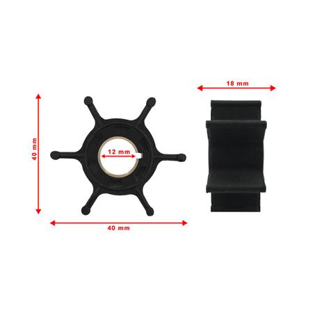 Imagem de Rotor Bomba D'água Mercury 9.9 e Tohatsu 8HP