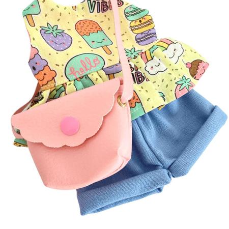 Roupa boneca Baby Alive Pijama curto menina - Pequena Stella Ateliê -  Pijama para Bebês - Magazine Luiza