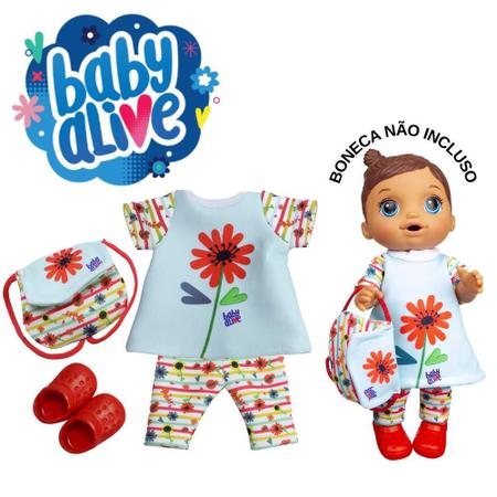 Roupa boneca baby alive hasbro original - kit recém nascido em