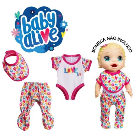 Roupa De Boneca Baby Alive - Kit Cozinheiro - Laço De Fita - Laco De Fita -  Roupa de Boneca - Magazine Luiza