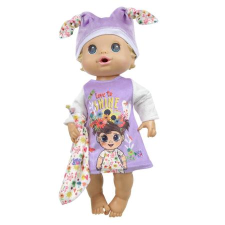 Imagem de Roupa Boneca Baby Alive Hasbro Original - Kit Soneca Shine