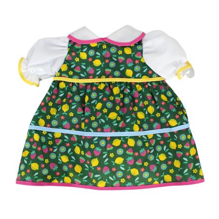 Roupa boneca para baby alive comilona entre 35/40cm - vestido salada de  fruta - casinha 4 - Roupa de Boneca - Magazine Luiza