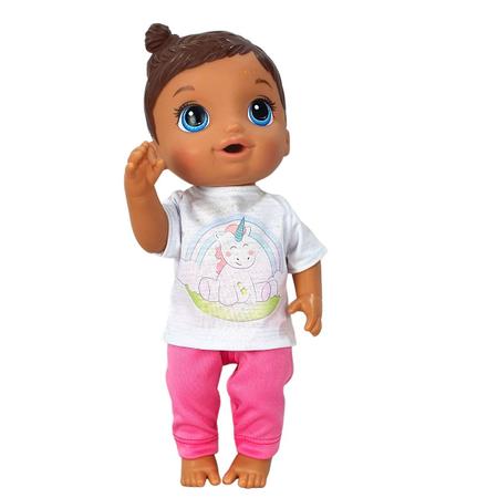 Roupa boneca Baby Alive Kit 5 peças Unicórnio - Pequena Stella