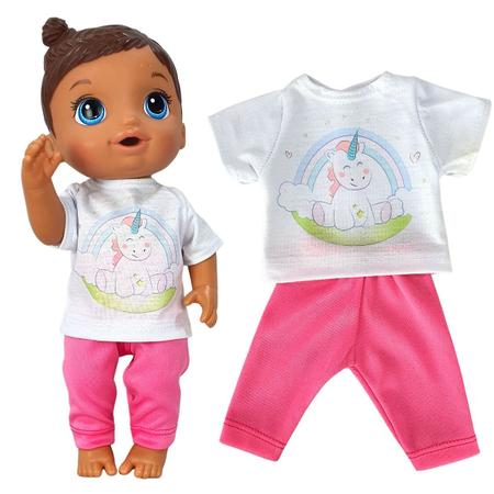 Roupa boneca baby alive hasbro original - kit neon em Promoção na