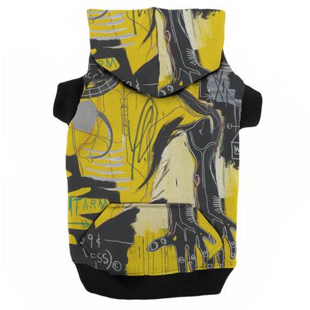 yellow graffiti moletom com capuz