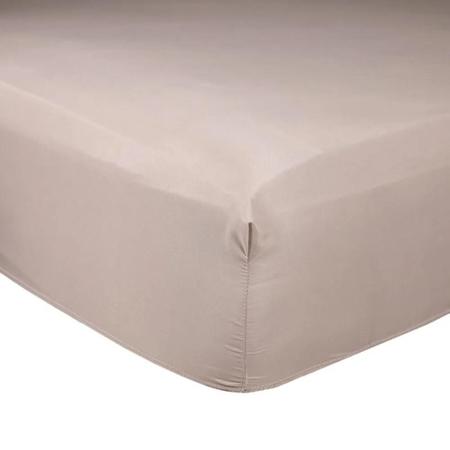 Imagem de Roupa cama jogo lençol solteiro 2 peças percal 200 fios c/elastico liso 100% algodao