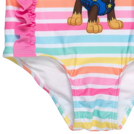 Roupa de banho One Piece Paw Patrol Toddler Girl Pink 5T - Moda