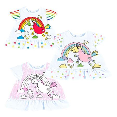 Roupa Boneca Baby Alive - Vestido Unicornio - Laço De Fita