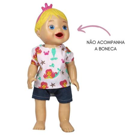 Roupa De Boneca Baby Alive E Similares - Vestido Sereia no Shoptime