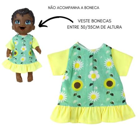Roupa De Boneca Baby Alive E Similares - Vestido Sereia no Shoptime