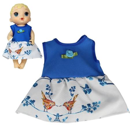 Roupa de Boneca Baby Alive Floral Preto - Jujulie