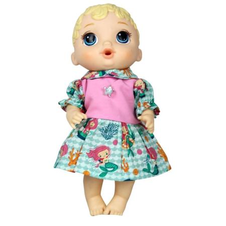 Roupas para bonecas padrão baby Alive e similares 4 vestidos