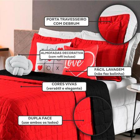 Roupa De Cama Casal Dupla Face Colcha Cobre Leito Bouti 8 Peças Premium com Almofadas Decorativa - F.V Enxovais Imagem de Roupa De Cama Casal Dupla Face Colcha Cobre Leito Bouti 8 Peças Premium com Almofadas Decorativa