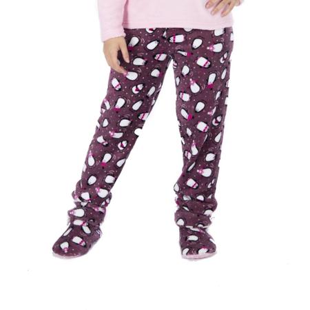 Imagem de Roupa De Dormir Moda Juvenil Pijama de Frio Feminino Quentinho Soft Marca Personagem Victory