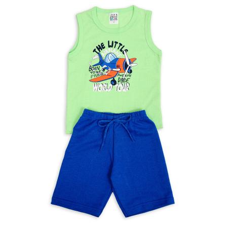 Imagem de Roupa De Menino 3 Conjunto Infantil Regata E Shorts Moletom