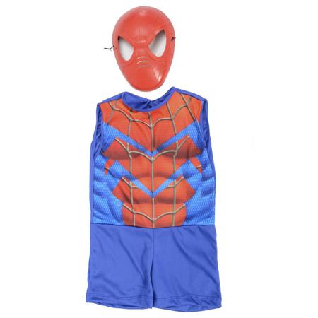 Imagem de Roupa De Super Herói Com Mascara Homem Aranha