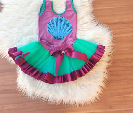 Roupa Fantasia Sereia Mesversario C Tiara Ariel Bebe Menina - Dgbabykids -  Fantasias para Bebês - Magazine Luiza