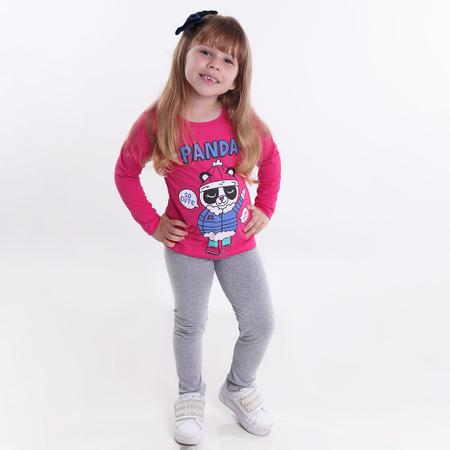 Roupa Infantil de Menina em Cotton Kit 5 Conjunto Inverno Feminino
