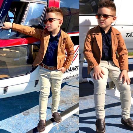 Calça infantil best sale caramelo