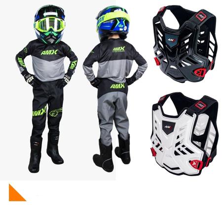 Conjunto Roupa Infantil Amx Prime Moto Camisa Calça Cross Trilha -  Conjuntos e Macacão para Moto - Magazine Luiza