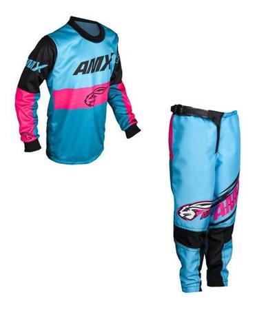 Conjunto Roupa Infantil Amx Prime Moto Camisa Calça Cross Trilha -  Conjuntos e Macacão para Moto - Magazine Luiza