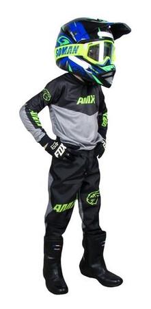 Conjunto Roupa Infantil Amx Prime Moto Camisa Calça Cross Trilha -  Conjuntos e Macacão para Moto - Magazine Luiza