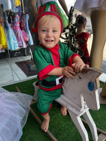 Roupa de papai noel para on sale criança