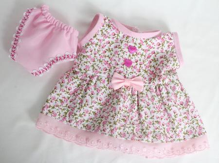 Roupa P/ Boneca Baby Alive Vestido E Calcinha Neia Azevedo