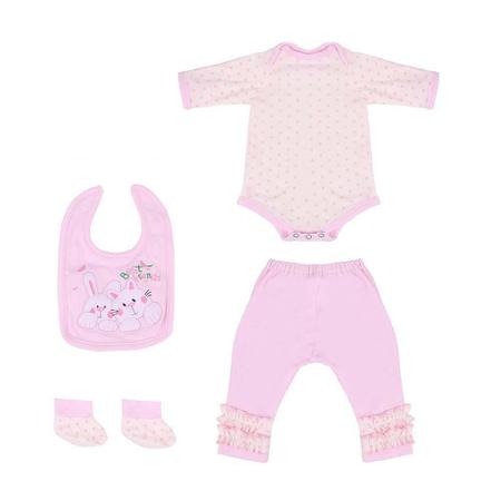 Roupa Para Boneca Bebe Reborn Coelho Com Bolinha Rosa - Shiny Toys - Bonecas  - Magazine Luiza