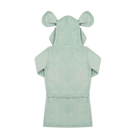 Imagem de Roupão Infantil Menino Capuz Fleece Elefantinho Verde